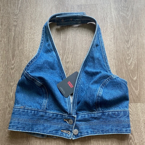 Levi Jean halter top NWT - Picture 2 of 2